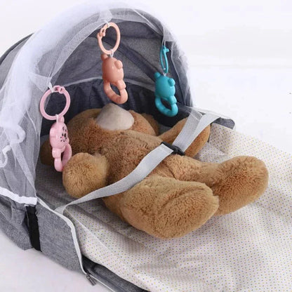 Opvouwbaar Reisbedje – Lichtgewicht Katoen met Muggennnet & Zonnescherm – Geschikt voor Baby's tot 18 Maanden