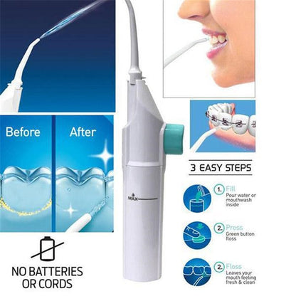 Power Floss | Waterflosser | Flos apparaat | Snel en eenvoudig flossen | Schoon gebit