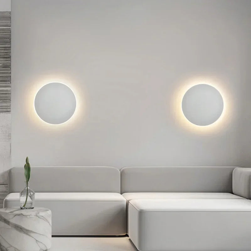 Lumeo LED Wandlamp Rond – Dimbaar, 20/30 cm – Aanraak & Sensorbediening