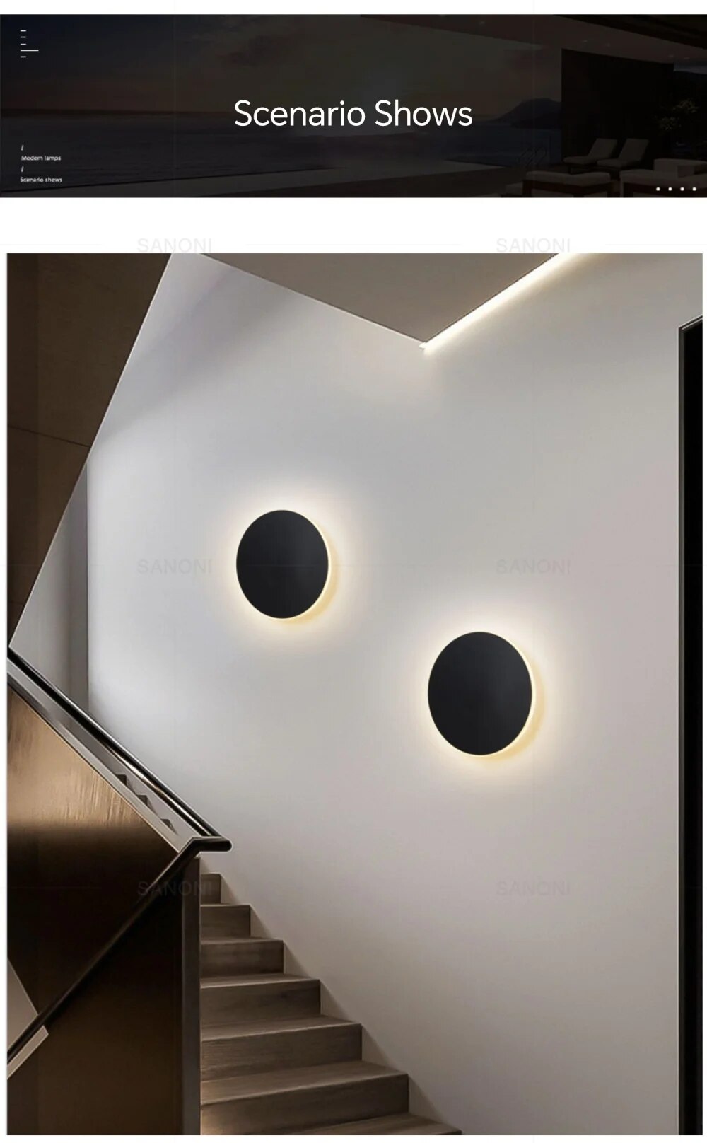 Lumeo LED Wandlamp Rond – Dimbaar, 20/30 cm – Aanraak & Sensorbediening