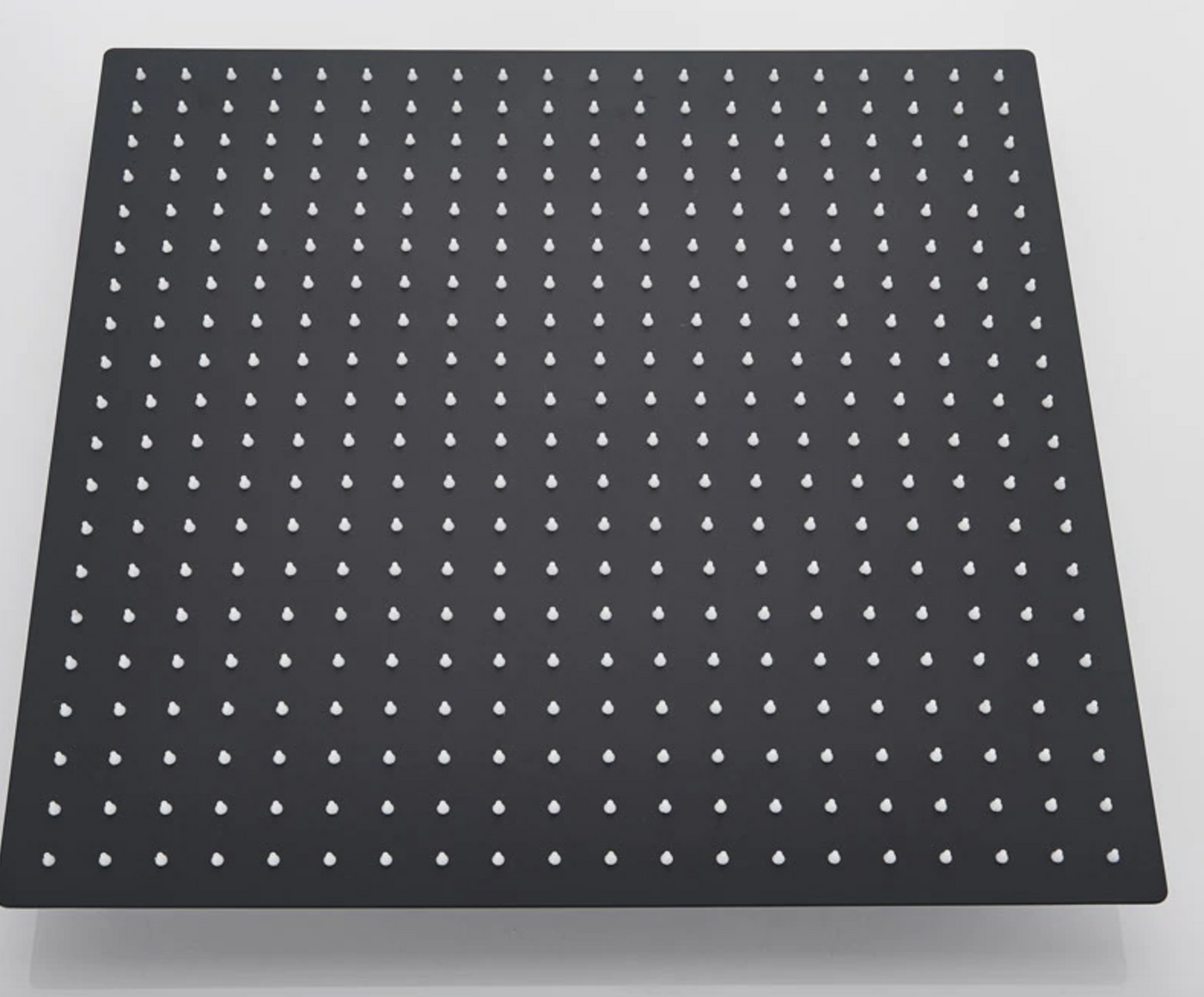 SaniSupreme® LCD Manhattan inbouwdouche 3 weg met SmartPulse Plafond Regendouche Plateau Alicante 50 cm vierkant mat zwart