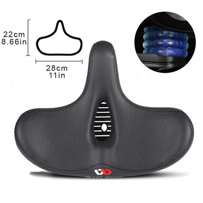 RidEase comfortabel, ergonomisch gevormd fietszadel