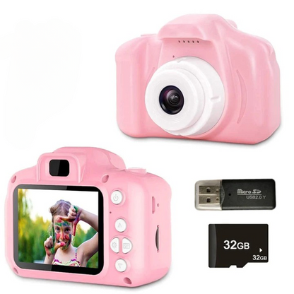 Kindercamera – Schokbestendig ABS, 1080P HD Dual Lens – Voor Creatieve Kinderen