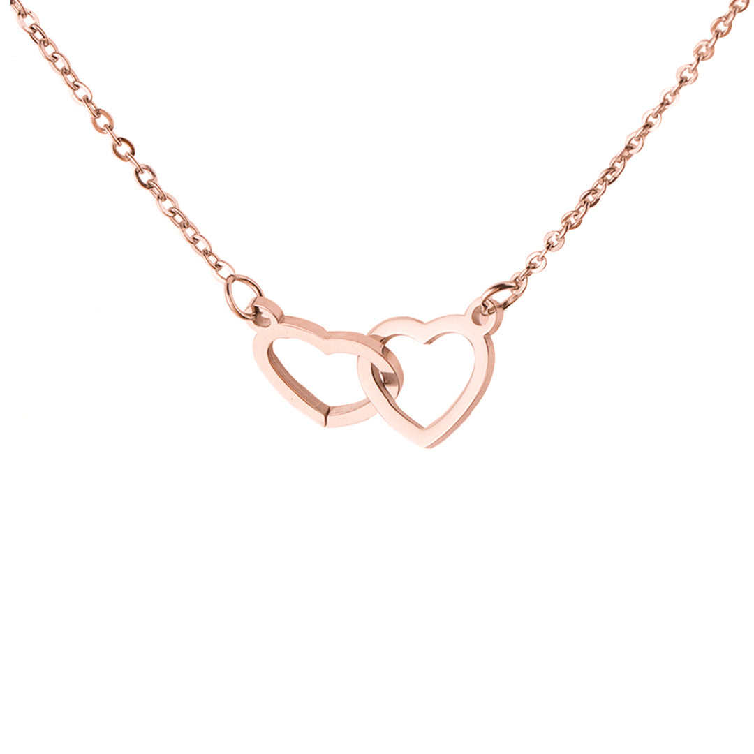 Cadeauset Roos & Ketting HartLicht – Eeuwige Roos met Verstopte Liefdesketing
