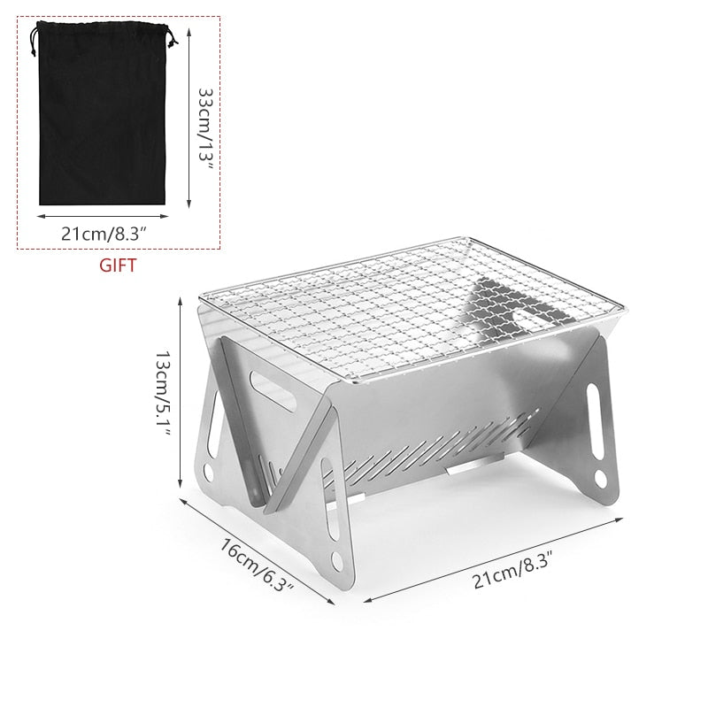 SummerGrill Mini™ | Compacte bbq die je overal mee naartoe kunt nemen!