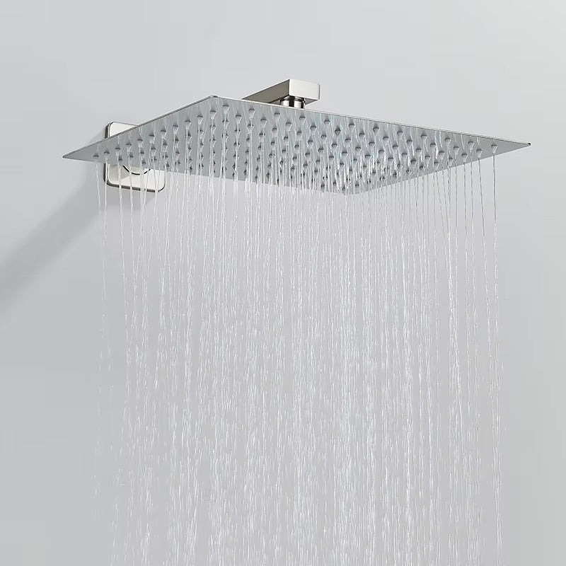 Doucheset Bolivia Premium 30 cm. regendouche vierkant 3-weg RVS geborsteld