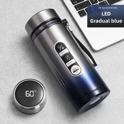 TempraFles – Slimme Thermosfles met LED Temperatuurdisplay (800ml–1L)