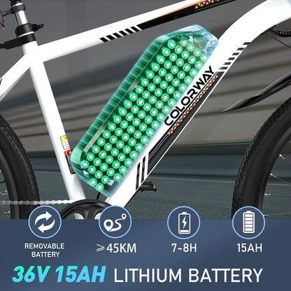 COLORWAY BK15 Elektrische Mountainbike – Avontuur en Comfort in Eén