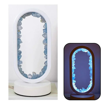 KristalGloed – Handgemaakte amethist sfeerlamp voor ontspanning en rust