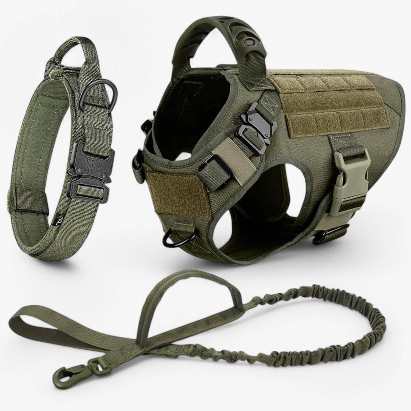 KrachtGrip Hondentuig – Verstelbaar Tactisch Harnas voor Training & Wandelingen