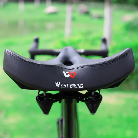 Brede Ergonomische Fietszadel – Comfortabel Zadel met Schokdemping voor Stads- en Mountainbikes