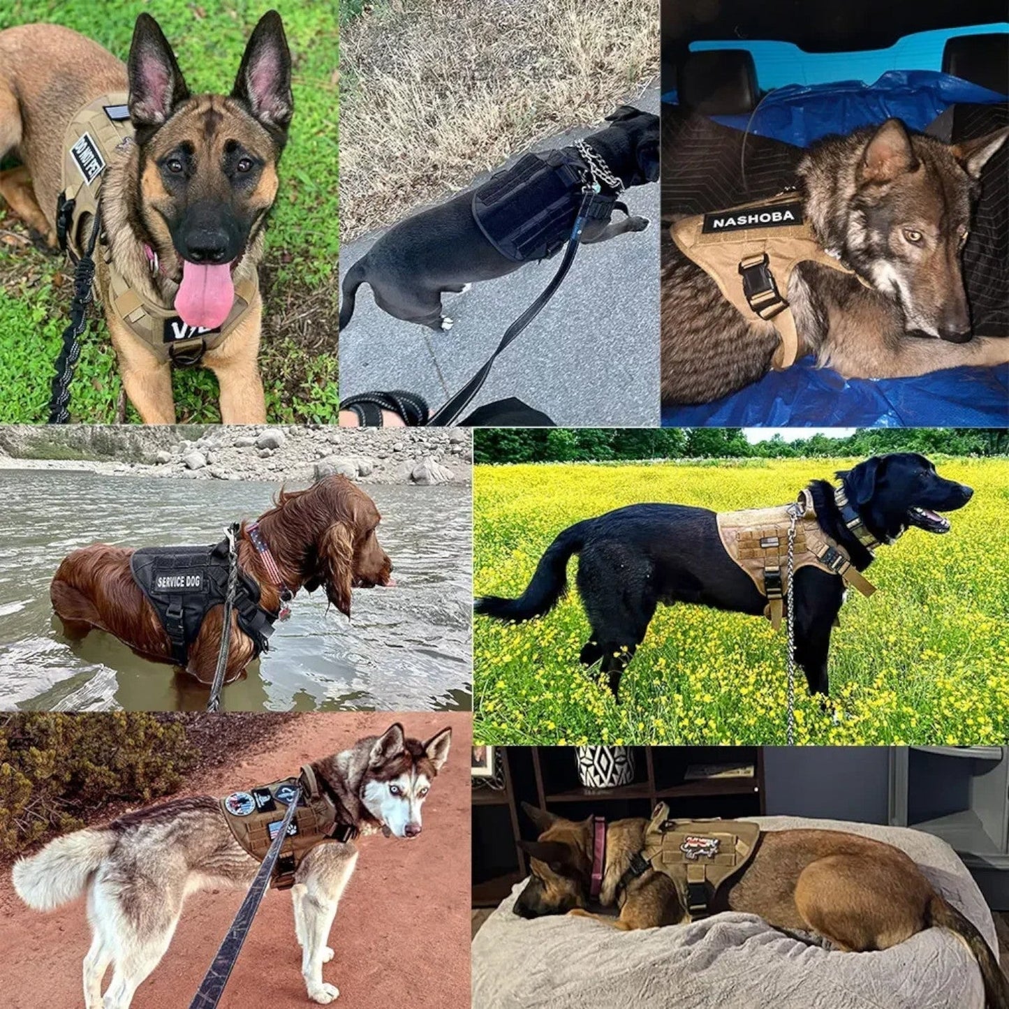 KrachtGrip Hondentuig – Verstelbaar Tactisch Harnas voor Training & Wandelingen