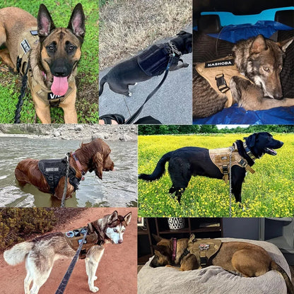 KrachtGrip Hondentuig – Verstelbaar Tactisch Harnas voor Training & Wandelingen