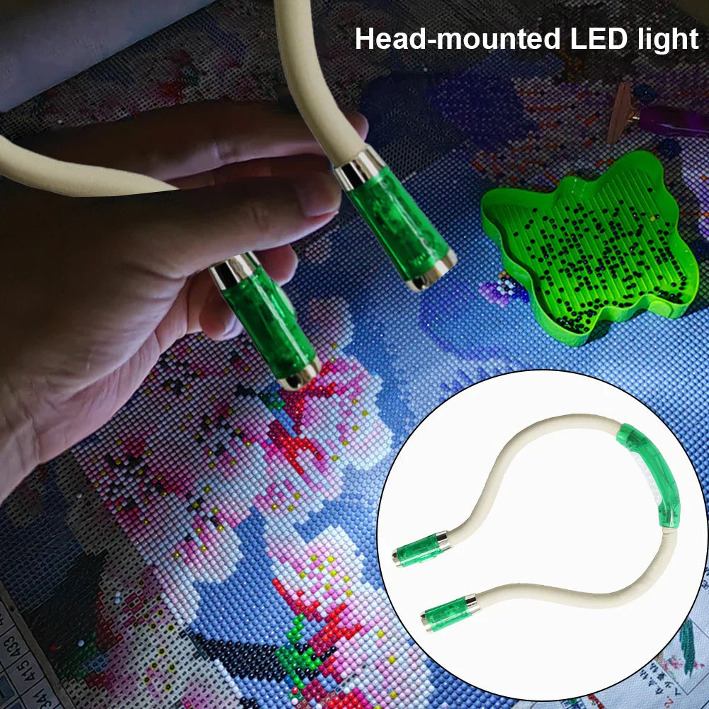 Draagbare Neklamp met LED voor Breien, Haken en Lezen – Handsfree Licht