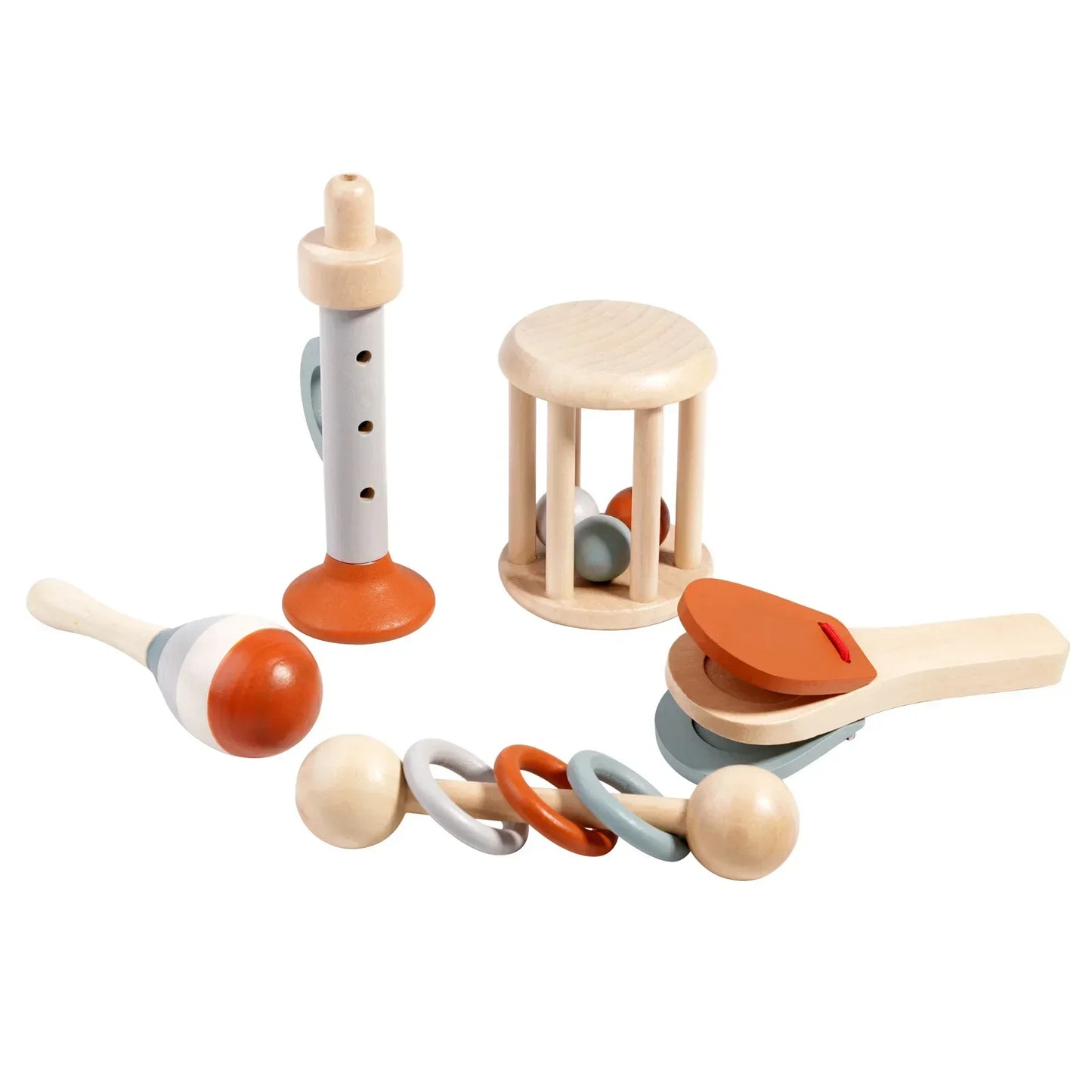 Houten Muziekset – Stimuleert Creativiteit & Motoriek – Voor Baby's vanaf 6 Maanden