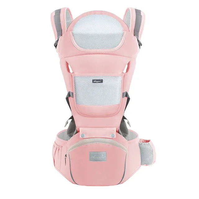 Baby Draagzak – 6-in-1 Verstelbaar, Ergonomisch Ontwerp, Ademend Katoen – Voor Baby's van 3 Maanden tot 3 Jaar