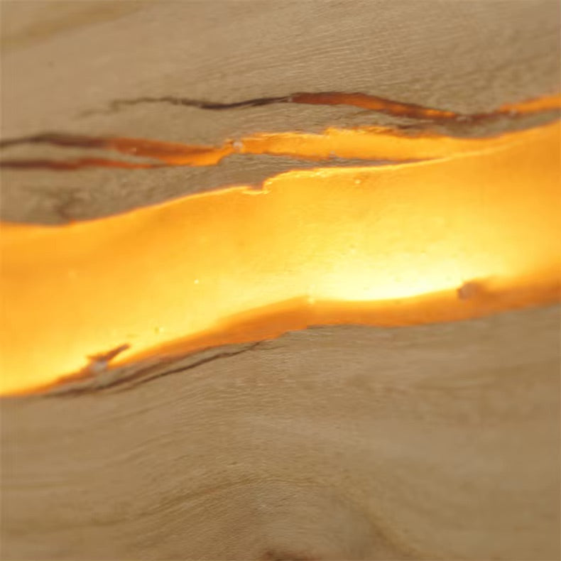 VoordeelPaleis NordicLux Wandlamp Spiegellamp Hout warm licht 50 cm.