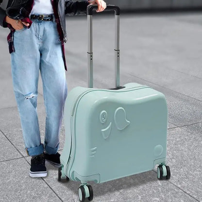 Napoli Kinderkoffer Olifant – Robuuste Cartoon Kindertrolley met 4 Wielen en Draagkracht tot 40 kg | Stil & Schokbestendig