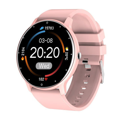 PulseTrack Slim Smartwatch – Waterdicht, Gezondheidsmonitoring & Full-Touchscreen