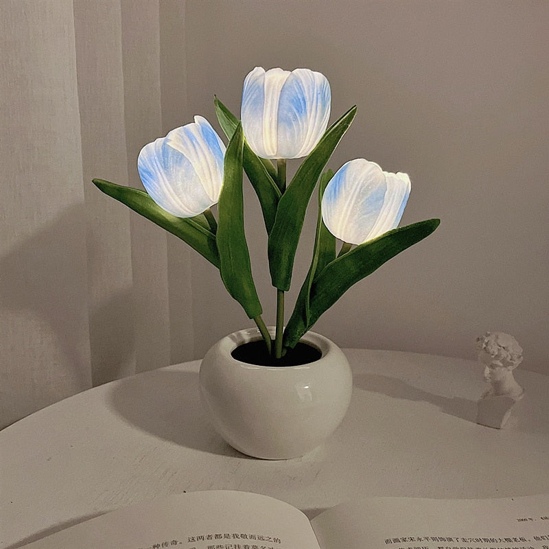 BloomLight LED Tulpen Nachtlamp – Sfeervolle Verlichting met Natuurlijke Look