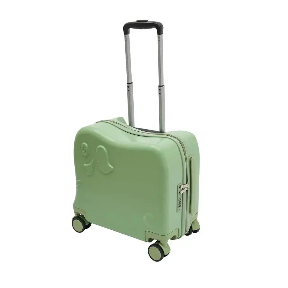 Napoli Kinderkoffer Olifant – Robuuste Cartoon Kindertrolley met 4 Wielen en Draagkracht tot 40 kg | Stil & Schokbestendig