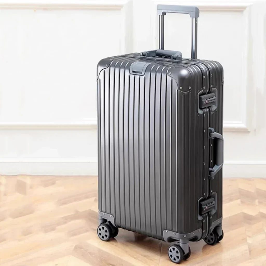 Tirana Aluminium Koffer – Luxe Reiskoffer van Aluminium-Magnesium