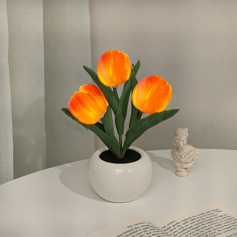 BloomLight LED Tulpen Nachtlamp – Sfeervolle Verlichting met Natuurlijke Look