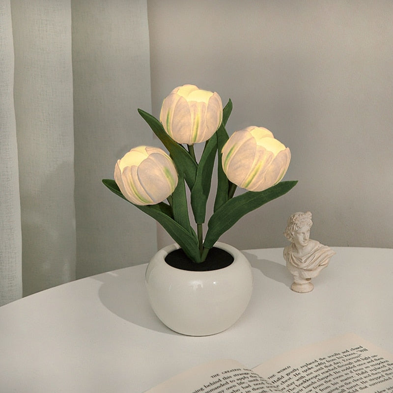 BloomLight LED Tulpen Nachtlamp – Sfeervolle Verlichting met Natuurlijke Look