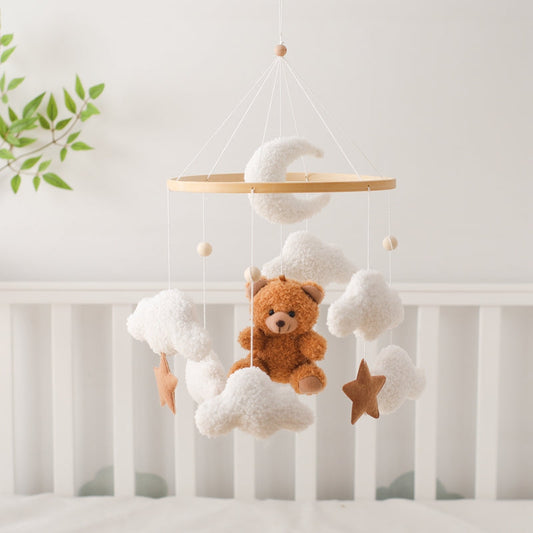 Babymobiel – Zachte Beer, 100% Katoen – Ideaal voor Wieg en Box