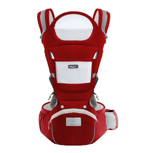 Baby Draagzak – 6-in-1 Verstelbaar, Ergonomisch Ontwerp, Ademend Katoen – Voor Baby's van 3 Maanden tot 3 Jaar