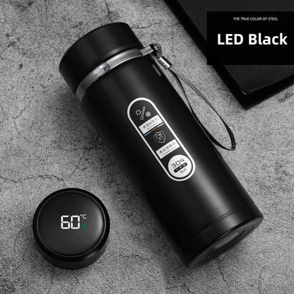 TempraFles – Slimme Thermosfles met LED Temperatuurdisplay (800ml–1L)