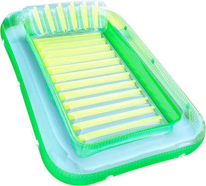 LoungeFloat Luxe Opblaasligbed met Hoofdkussen en Bekerhouders
