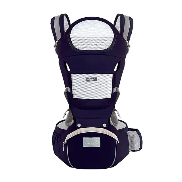 Baby Draagzak – 6-in-1 Verstelbaar, Ergonomisch Ontwerp, Ademend Katoen – Voor Baby's van 3 Maanden tot 3 Jaar