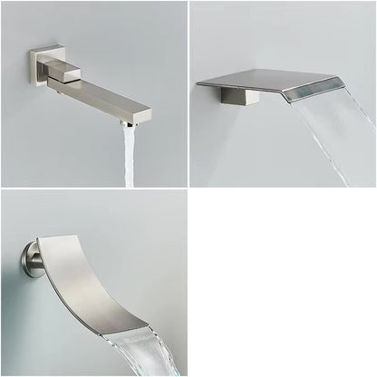 Doucheset Bolivia Premium 30 cm. regendouche vierkant 3-weg RVS geborsteld