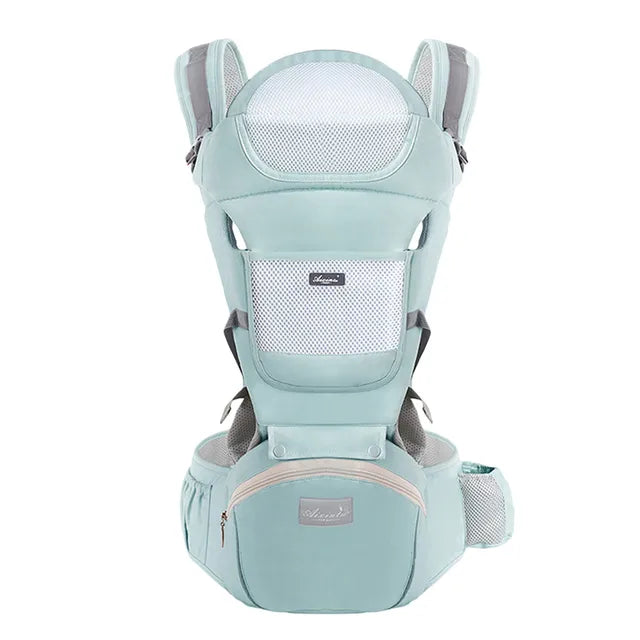 Baby Draagzak – 6-in-1 Verstelbaar, Ergonomisch Ontwerp, Ademend Katoen – Voor Baby's van 3 Maanden tot 3 Jaar