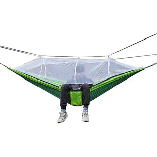 BuitenRelax Hangmat met Muggennet en Snelsluiting – 200 kg draagkracht
