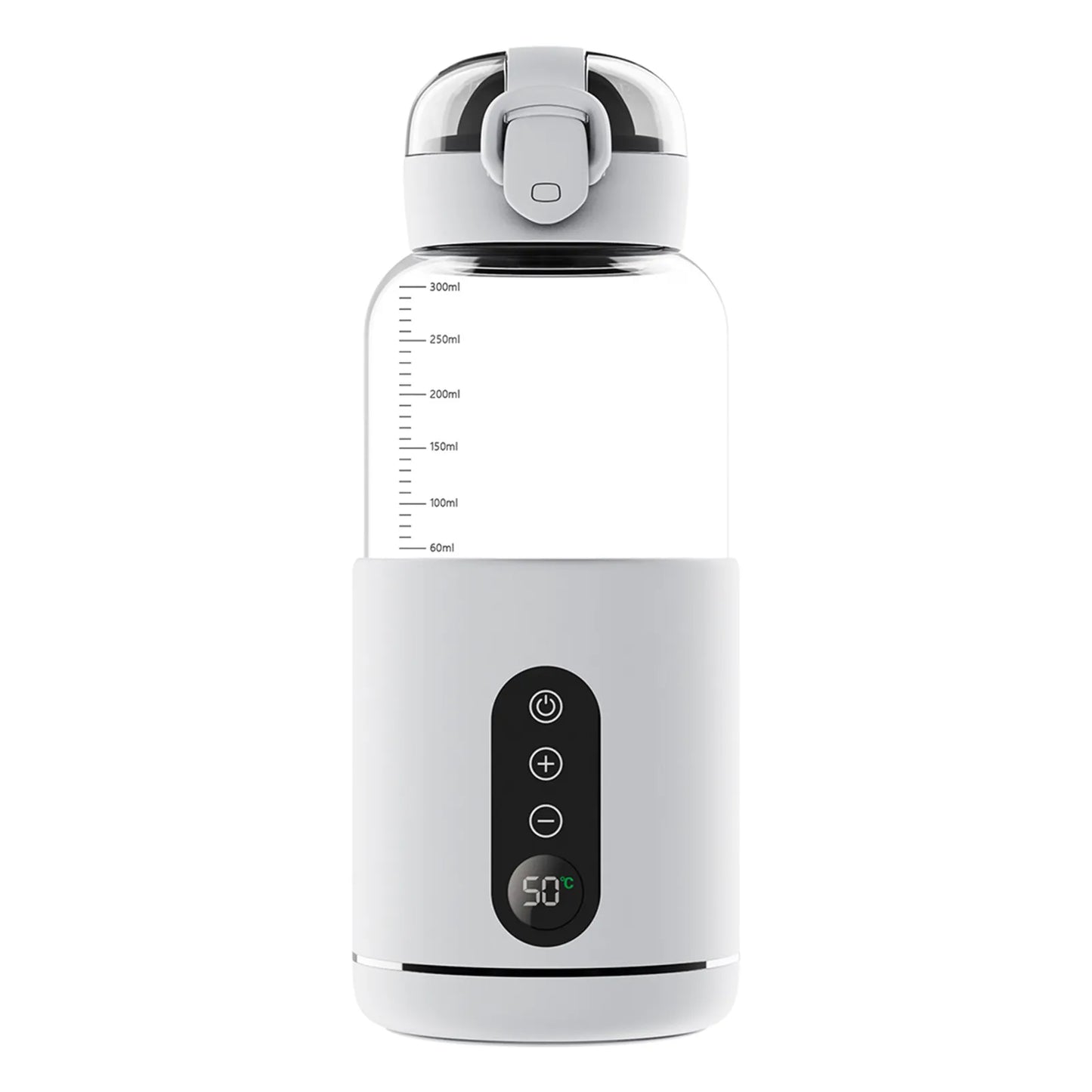 Flessenwarmer – Draadloos Oplaadbaar, Precieze Temperatuurregeling 37-55°C – Ideaal voor Thuis en Onderweg