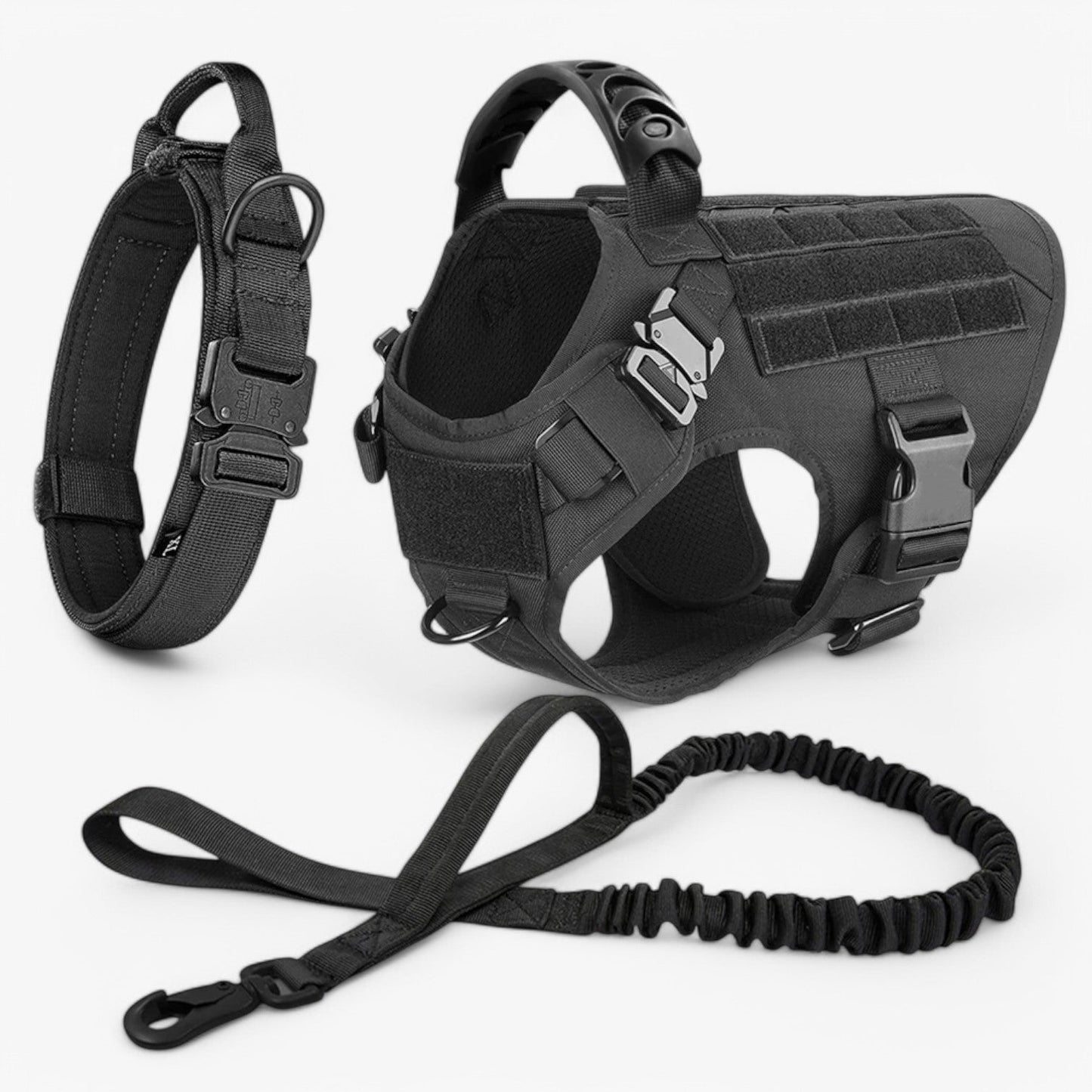 KrachtGrip Hondentuig – Verstelbaar Tactisch Harnas voor Training & Wandelingen