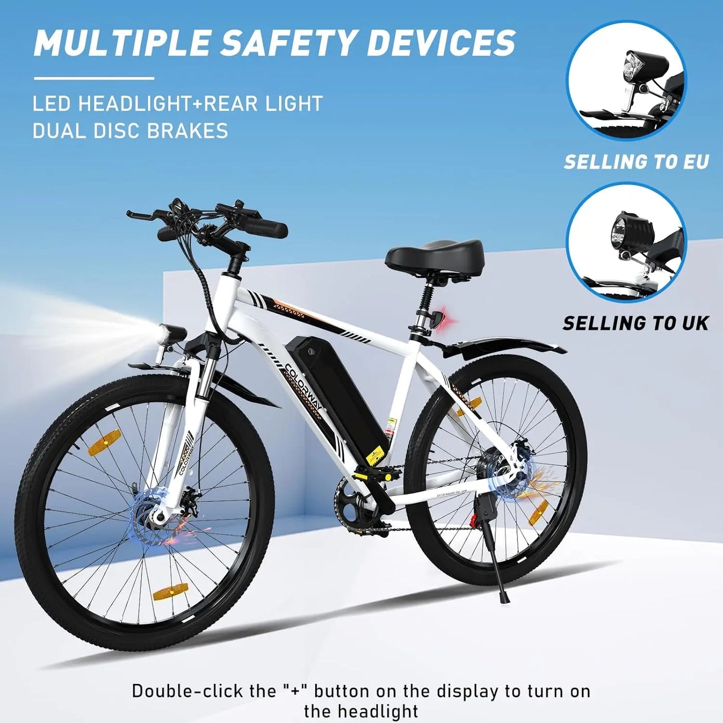 COLORWAY BK15 Elektrische Mountainbike – Avontuur en Comfort in Eén