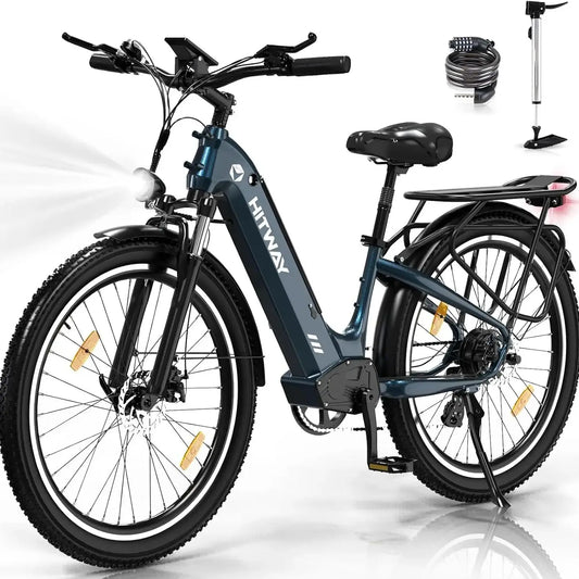 HITWAY BK16 Elektrische Stadsfiets – Comfort, Kracht en Betrouwbaarheid voor Elke Dag