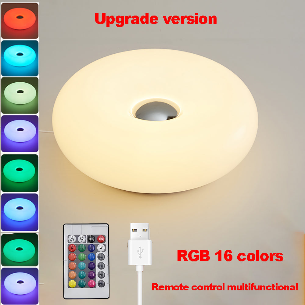 Kleurrijke Touch Tafellamp met USB – RGB Verlichting & Dimbare Helderheid