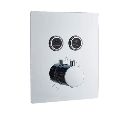 VoordeelPaleis® SmartPulse Wand Thermostatische Doucheset Alicante 2 weg 30 cm regendouche vierkant chroom glans