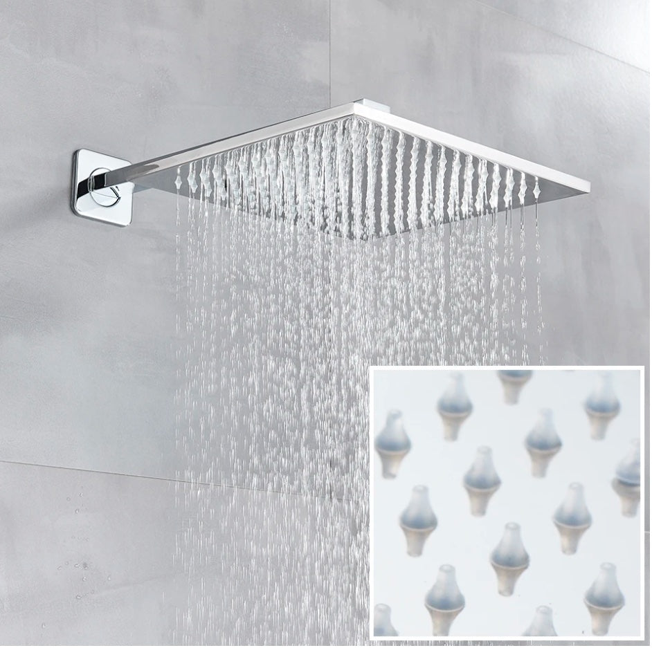 VoordeelPaleis® SmartPulse Wand Thermostatische Doucheset Alicante 2 weg 30 cm regendouche vierkant chroom glans