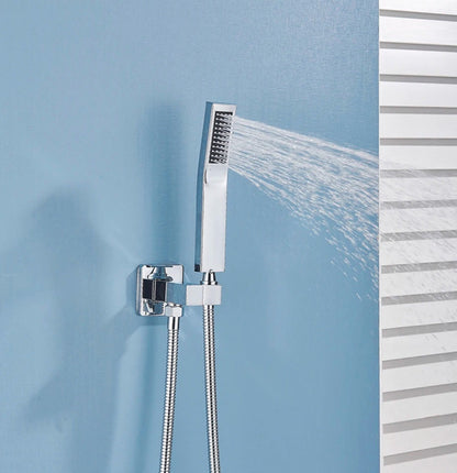 VoordeelPaleis® SmartPulse Wand Thermostatische Doucheset Alicante 2 weg 30 cm regendouche vierkant chroom glans
