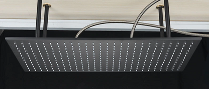 PROMO SaniSupreme®SmartPulse Plafond Thermostatische Doucheset Alicante 3 weg 40x80 cm regendouche mat zwart