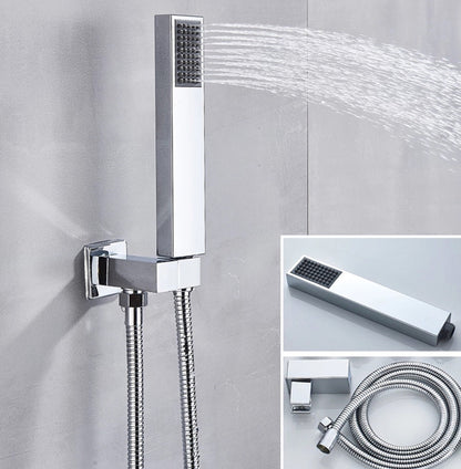 VoordeelPaleis® SmartPulse Wand Thermostatische Doucheset Alicante 2 weg 30 cm regendouche vierkant chroom glans