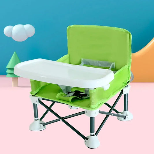 Kinderstoel – Compact Opvouwbaar Ontwerp, Roestvrij Staal en PU
