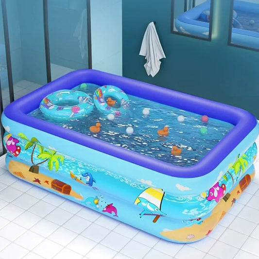 Kleurrijk Kinderzwembad met UV-Bescherming – Spetterpret Zwemparadijs