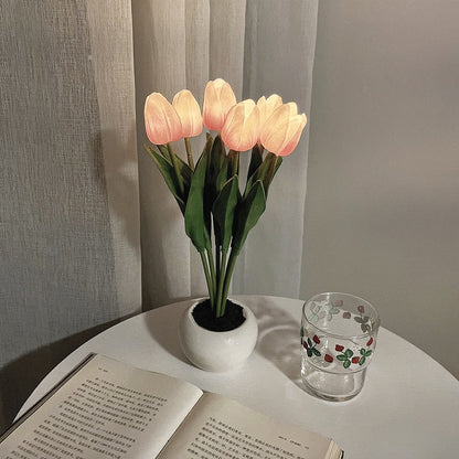 BloomLight LED Tulpen Nachtlamp – Sfeervolle Verlichting met Natuurlijke Look