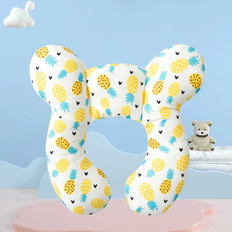 Nekkussen voor Baby's – Ergonomisch U-vormig Ontwerp van Biologisch Katoen – Voor Comfortabel Reizen tot 3 Jaar